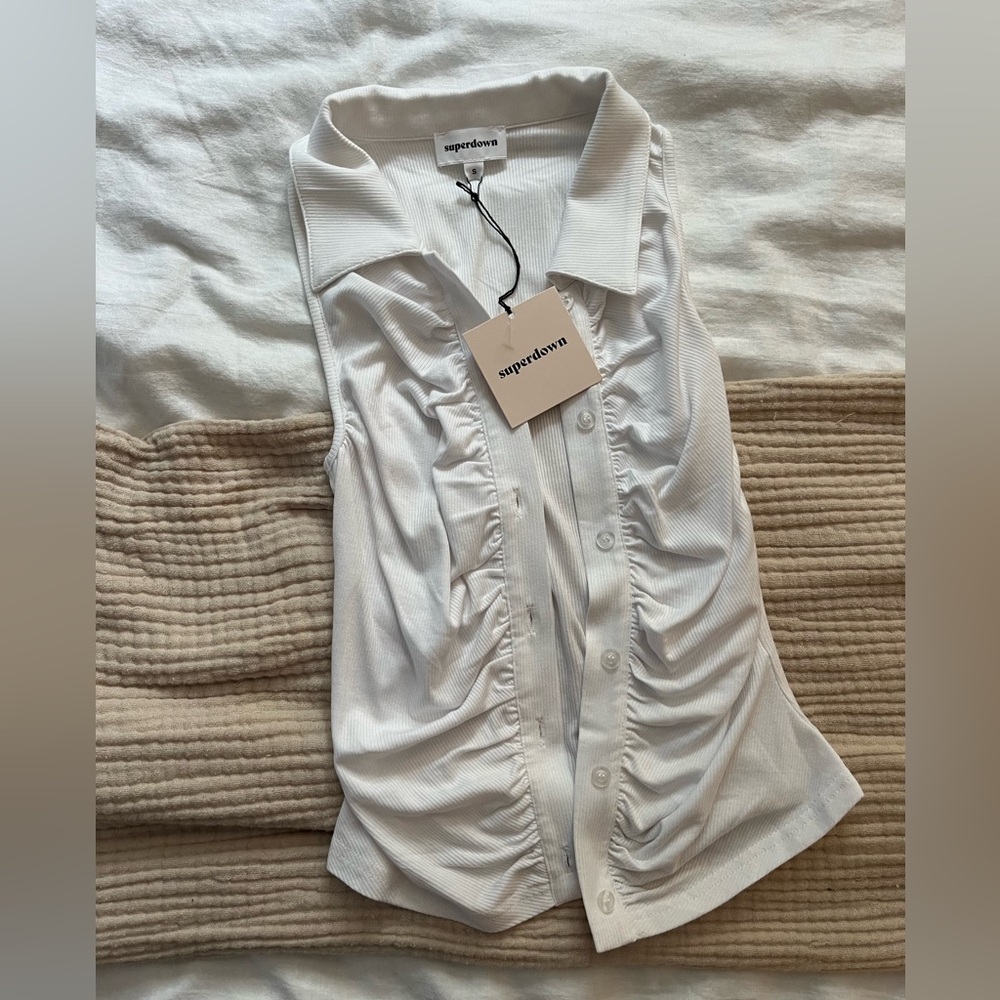 Superdown rina ruched top